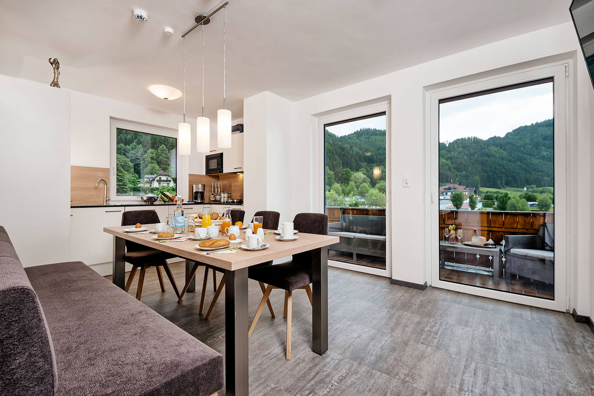 Ferienwohnung-Panorama-Esszimmer